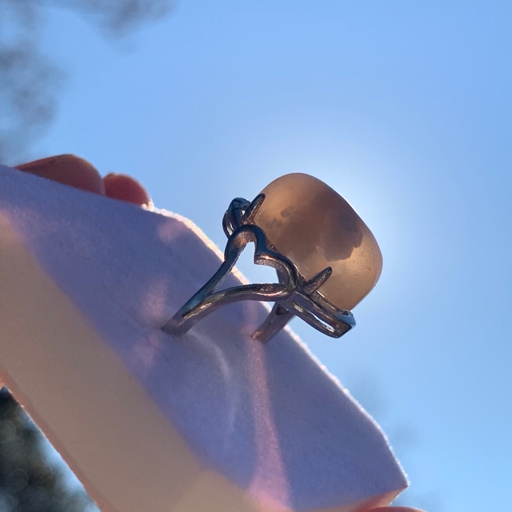 Flower Agate ring - Picture 7 of 8